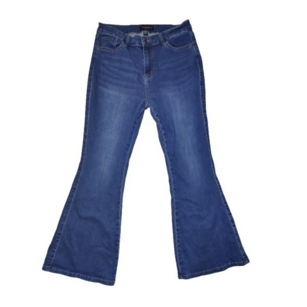 Flying Banana Medium Wash High Rise Flare‎ Leg Jeans 10S (30x28)